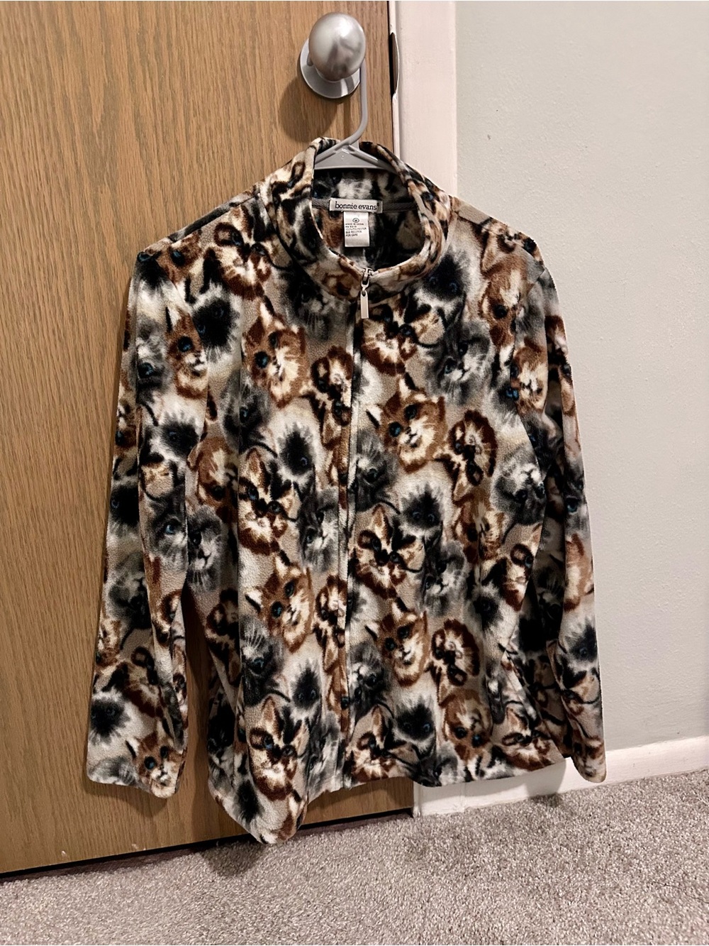 Bonnie Evans Vintage Full-Zip Cat Fleece